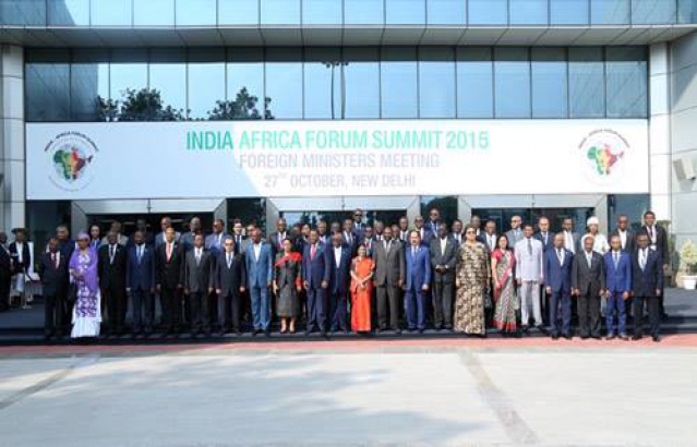 Foreign Ministers meeting, at India Africa Forum Summit